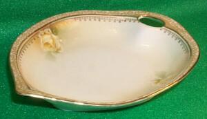 R.S. Germany Porcelain ROSE Shallow Bowl