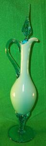 Miscellaneous, Collectible, Blue Art Glass Decanter w/Stopper