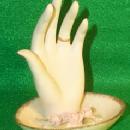 Hand Painted Lefton Porcelain White Bisque Decorative Hand