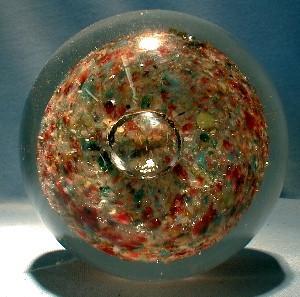vintage Glass Paperweight - END OF DAY