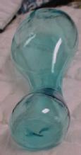 Blue Blown Vintage Glass Sewing Darner / Glass