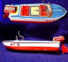 Tin Lithograph Speedboat - Toys Collectibles