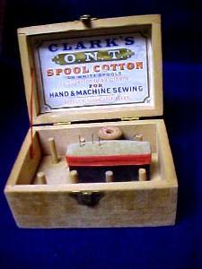 Clark's ONT Box COTTON - Advertising Collectibles