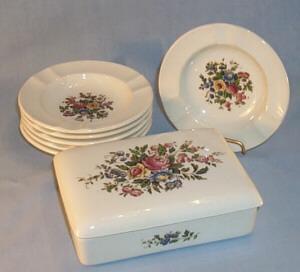 Wedgwood Porcelain Cigarette Set