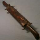 Brass Cutlery Holder - Miscarving Set In Wood &