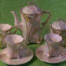 Seven Piece Porcelain Lustre Ware Tea Set