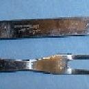 Butterscotch BAKELITE Handle Carving Cutlery Set - Misc Kitchen metalware