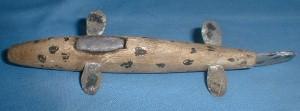 old Vintage Hand Carved Working Fish Decoy - Misc Sporting