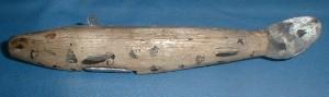 old Vintage Hand Carved Working Fish Decoy - Misc Sporting
