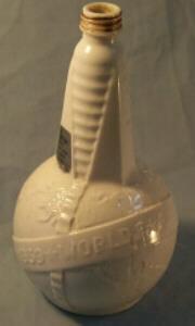 1939 Worlds Fair Milk Glass Vinegar Bottle