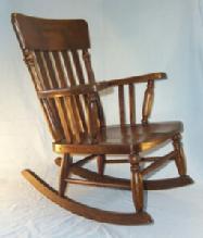 Heywood Wakefield Childs Oak Rocker - Furniture