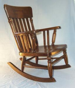 Heywood Wakefield Childs Oak Rocker - Furniture
