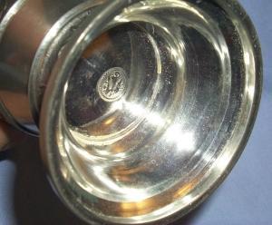 Pewter Goblets With Elk and Bavarian Couple Design - Metalware