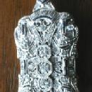 Jewelry Platinum Diamond & Sapphire Brooch & Pendant - Estate Jewelry