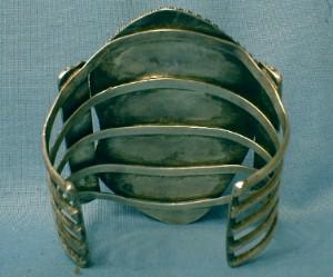 Navajo Indian Genuine Turquoise & Silver Cuff - Massive Vintage Ethnographic Jewelry