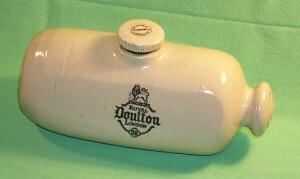Advertising for Royal Doulton Pottery/Stoneware Foot Warmer
