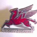 Enameled Mobilegas Pegasus Socony Vacuum - Metals/Buttons & Badges