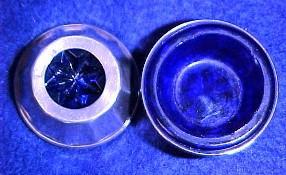 Sterling Cobalt Open Salt Dip - Glass