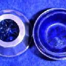 Sterling Cobalt Open Salt Dip - Glass