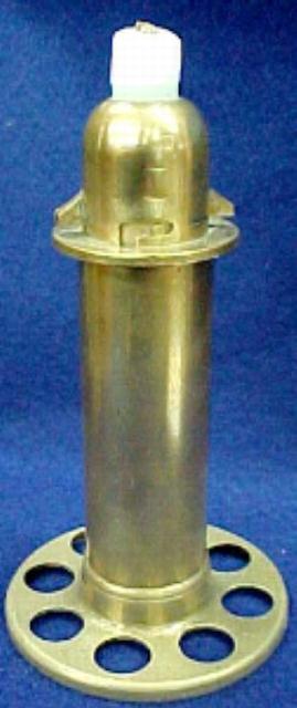 TRENCH ART Ship Candle - Metalware