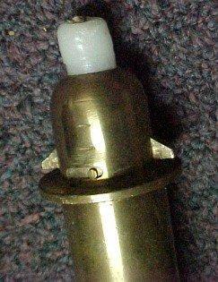 TRENCH ART Ship Candle - Metalware