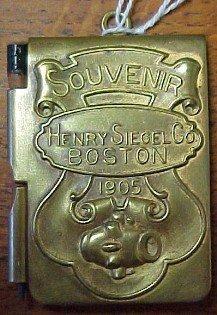 Vintage Advertising Souvenir Siegel Company Note Pad Calendar - Metalware