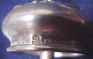 Cut Glass Glue Pot - Silver