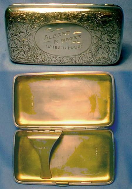 Sterling Cigar Pocket Box - Tobacciana