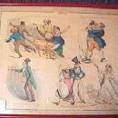 1800's Wit & Humor Print in Frame- FAL