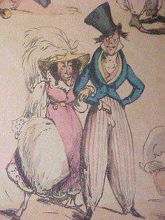 1800's Wit & Humor Print in Frame- FAL