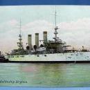 US Navy Battleship VIRGINIA Military Steamship - Nautical Boat Misc Postcard
