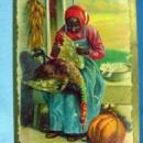 old vintage Black Americana THANKSGIVING Postcard - vintage paper