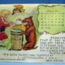 1909 Buster Brown and TIGE Postcard Scrap - Signed OUTCAULT - Advertising for Luttenbacher & Sons New Haven Michigan
