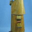 vintage old Hand Carved SHEPARD Night Watchman - Wooden Folk Art Figure