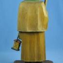 vintage old Hand Carved SHEPARD Night Watchman - Wooden Folk Art Figure