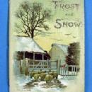 old vintage FROST & SNOW by Charles Mackay 1891 Raphael Tuck Poem Booklet Greeting Card - Victorian Paper