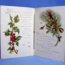 old vintage FROST & SNOW by Charles Mackay 1891 Raphael Tuck Poem Booklet Greeting Card - Victorian Paper