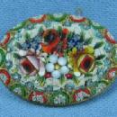 Jewelry Mosiac Brooch - Antique Vintage Italian Jewelry