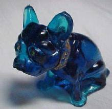 BULL DOG Rhinestone Eyes - Glass