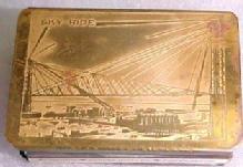 1934 CHICAGO World's Fair Matchsafe - Tobacciana