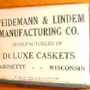 Weidemann Lindem CASKETS Matchsafe - Tobacciana