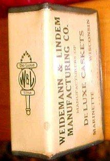 Weidemann Lindem CASKETS Matchsafe - Tobacciana