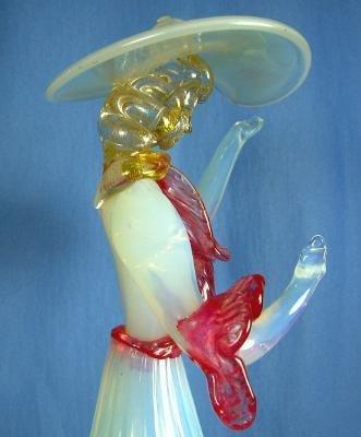 Art Deco Dancing Figural Sculptural ~ Itialian MURANO VENETIAN Art Glass Figurine