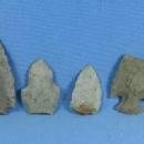 old vintage Native American Indian Head POINT Group - ethnographic