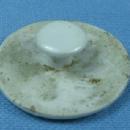 vintage Hand Painted Victorian Porcelain Button - Sewing Collectible