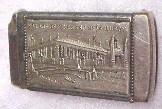 ST. LOUIS World's Fair Match Safe Cigar Cutter - Tobacciana