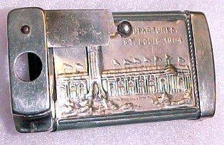 ST. LOUIS World's Fair Match Safe Cigar Cutter - Tobacciana