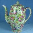 CHINTZ Coffee Chocolate Pot - Royal Winton Porcelain Pottery Vintage Grimwades SUMMERTIME Pattern
