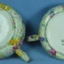 Pottery Nelson Ware CHINTZ Stacking Sugar Bowl and Creamer - Vintage Porcelain ROSE TIME Pattern
