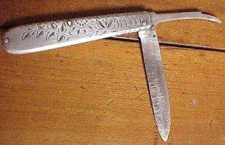 OLd Knife Fruit Sterling - Silver